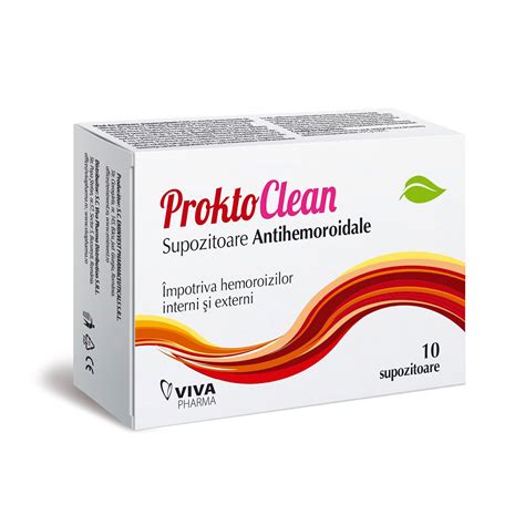 proktoclean|ProktoClean supozitoare antihemoroidale, 10 bucati, .